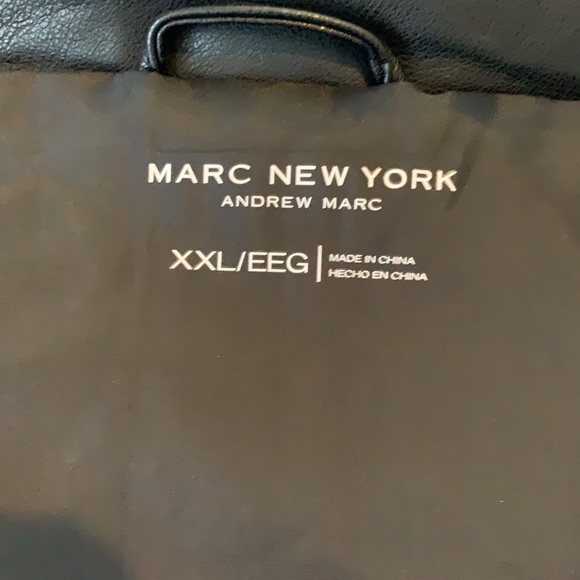 MARC NY FAUX LEATHER PUFFER VEST - Picture 5 of 6
